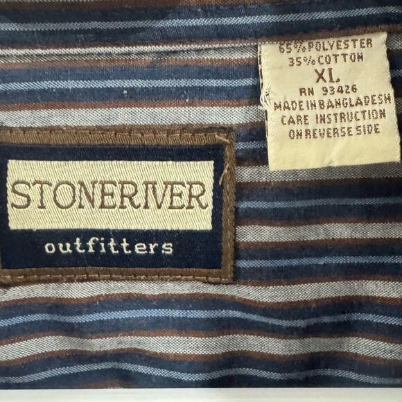 Stoneriver Outfitters long sleeve pearl snap button down western shirt size XL - Picture 6 of 6